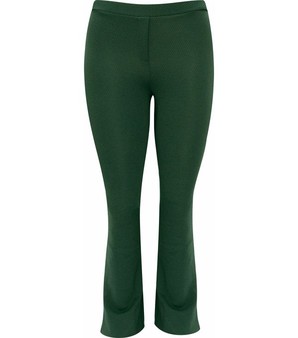 calça flare verde